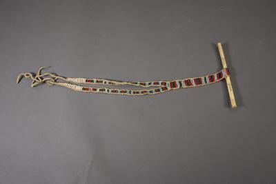 Necklace with bone drinking tube