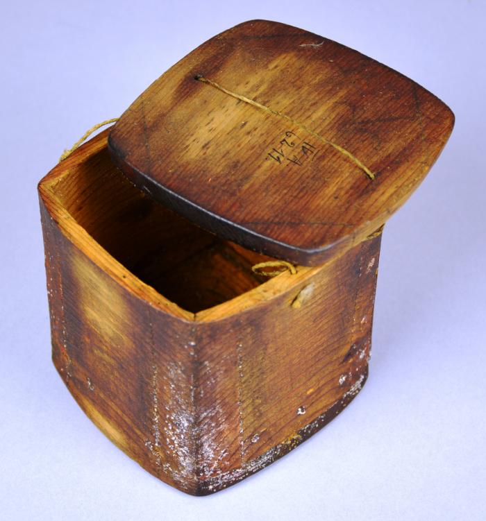 Wooden box with lid