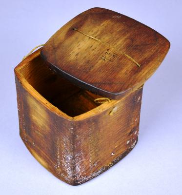 Wooden box with lid