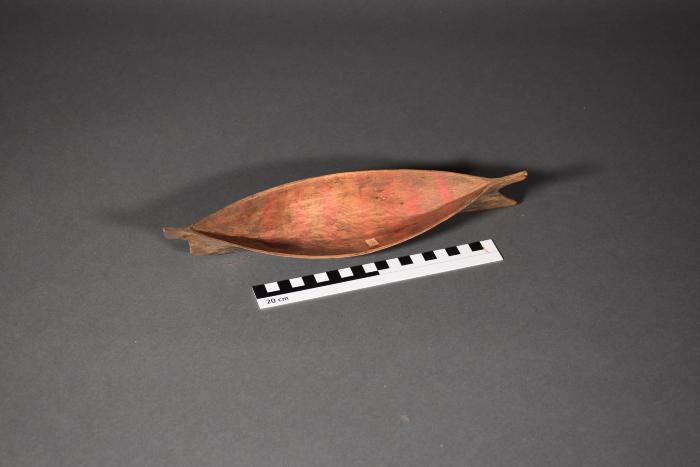 Model of a canoe